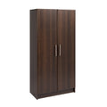 Nouveauté 2026 – Armoire à étagères réglables Prepac - Table de garage haute et fonctionnelle, 40,6 cm (P) x 81,3 cm (L) x 164,6 cm (H), armoire de garage autoportante à 2 portes, couleur expresso - EES-3264