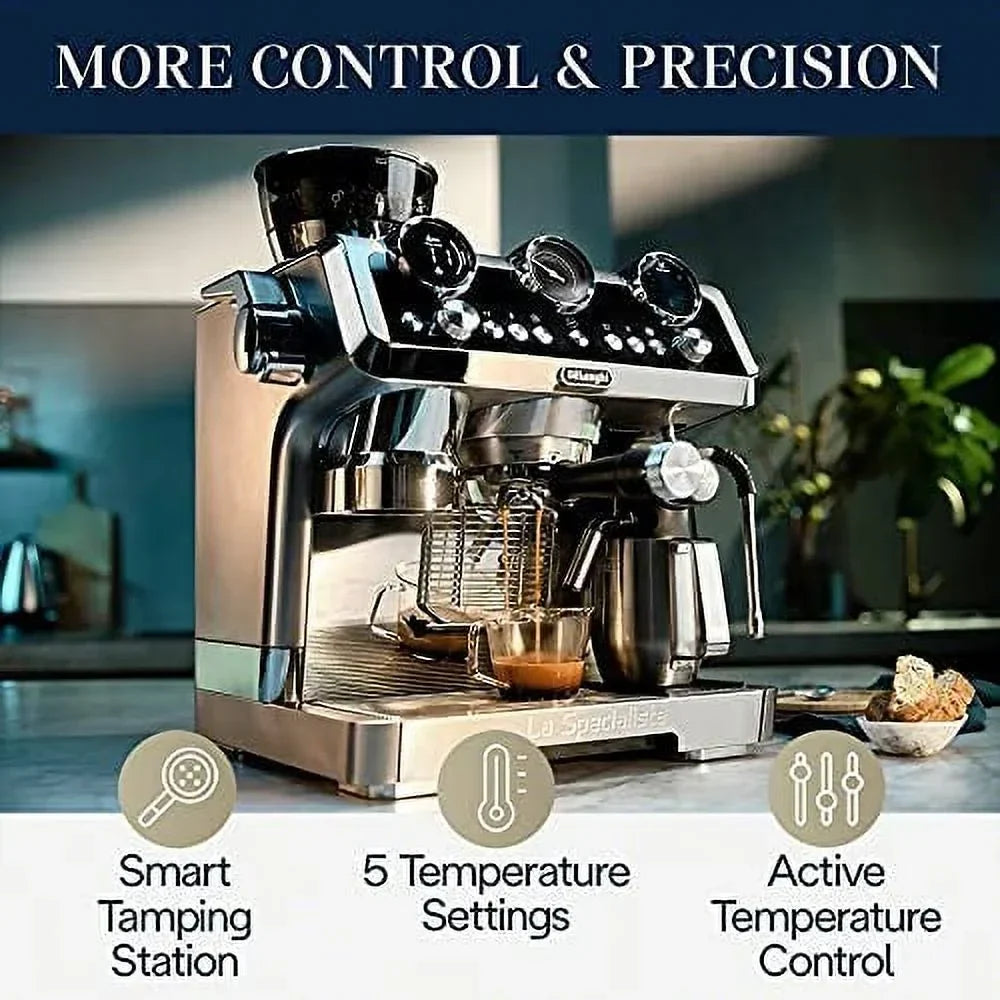Nouveauté 2026 – De'Longhi EC9665M La Specialista Maestro Machine à expresso, acier inoxydable, argent, noir