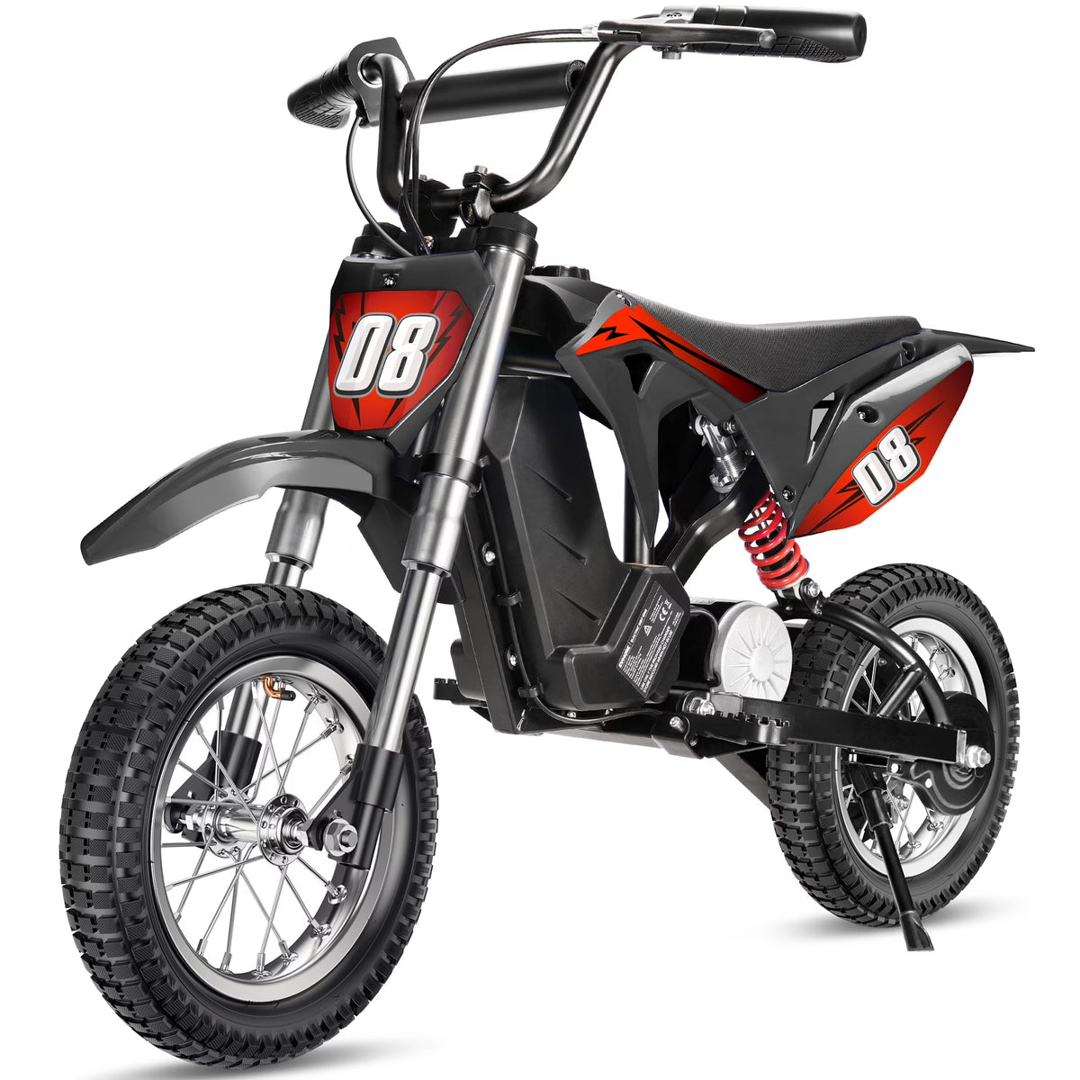 Nouveauté 2026 – Moto électrique tout-terrain pour enfants 36V, moto électrique rapide jusqu'à 25 km/h et 16 km d'autonomie, 3 modes de vitesse, poignée d'accélérateur, double suspension et freins pour enfants de 5 à 10 ans
