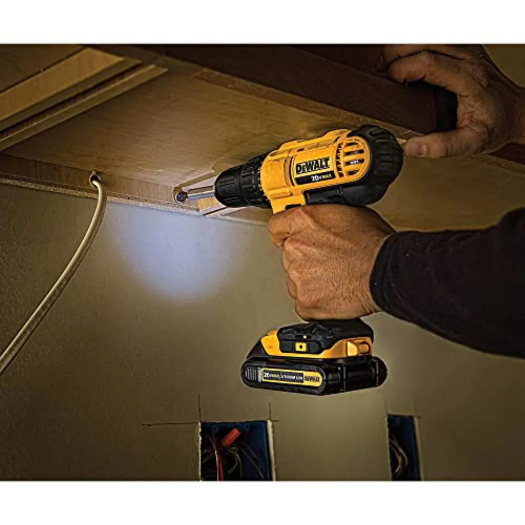 Nouveauté 2026 – Kit perceuse-visseuse sans fil DEWALT 20V Max, compact, 1/2 pouce (DCD771C2), jaune
