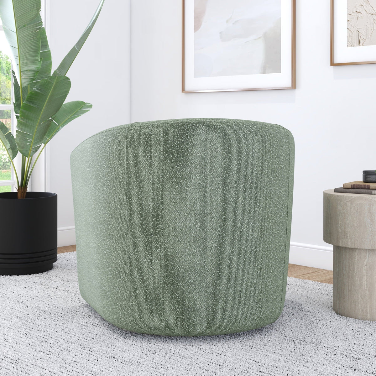 Nouveauté 2026 – Fauteuil pivotant Mainstays Boucle , taupe