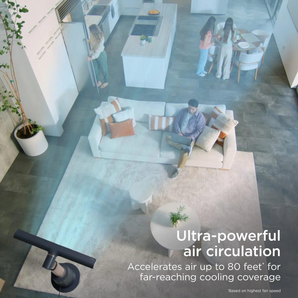 Nouveauté 2026 – Ventilateur Shark TurboBlade XL « Tour sans pales ultra-personnalisable, pivotante, rotative, oscillante à 180° », TF200, anthracite