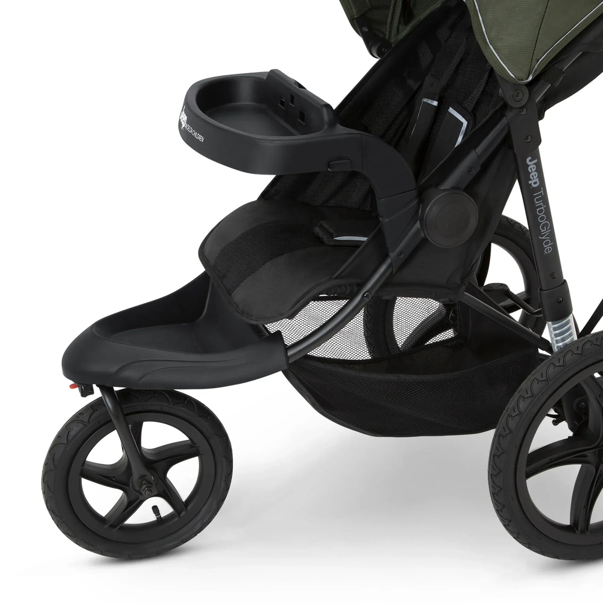 Nouveauté 2026 – Poussette de jogging Jeep TurboGlyde de Delta Children, noire