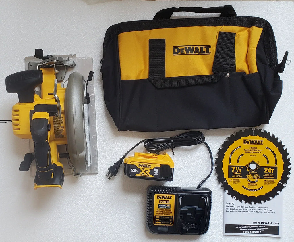 Nouveauté 2026 – Kit de scie circulaire sans fil DeWalt 20V Max 7-1/4
