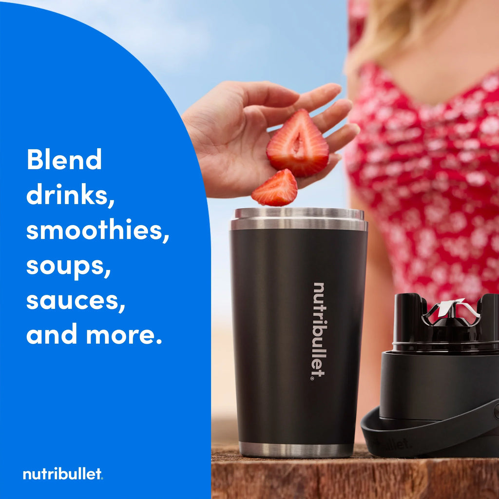 Nouveauté 2026 – Blender portable isotherme nutribullet Flip NBPB10350AK - Noir mat, 532 ml (18 oz