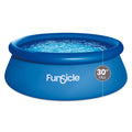 Nouveauté 2026 – Piscine hors sol ronde Funsicle QuickSet de 2,4 m (8 pi), à partir de 6 ans