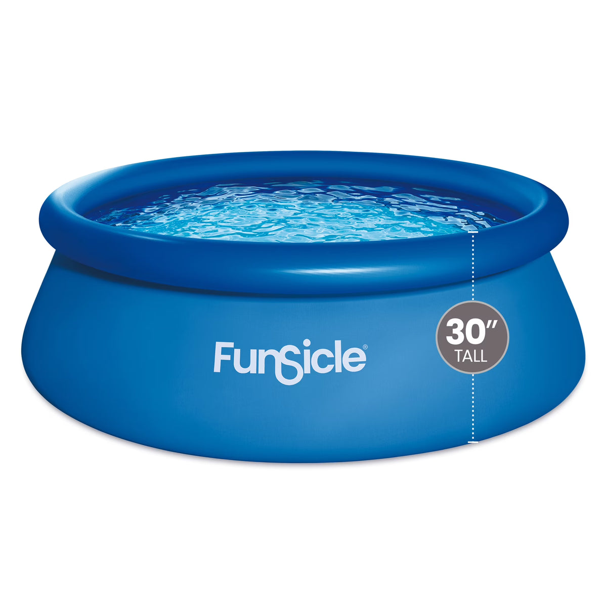 Nouveauté 2026 – Piscine hors sol ronde Funsicle QuickSet de 2,4 m (8 pi), à partir de 6 ans