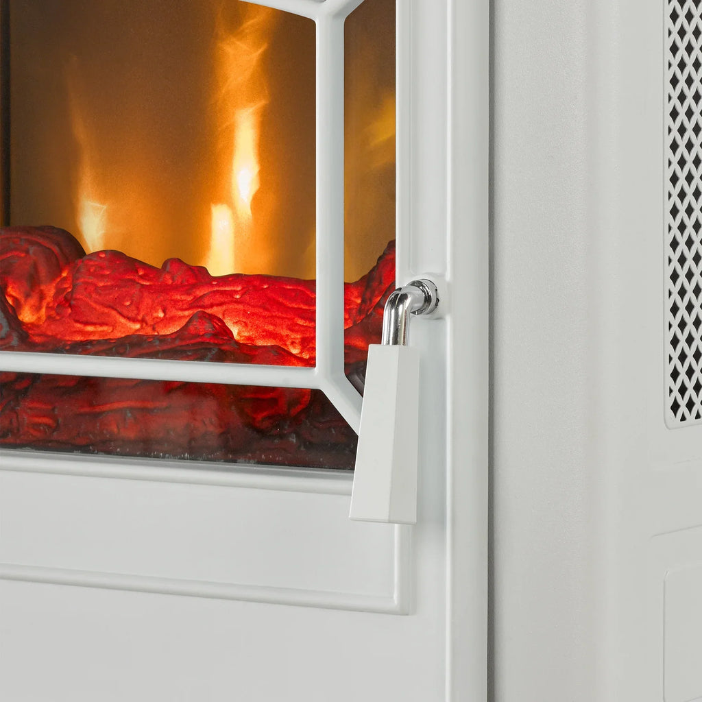 Nouveauté 2026 – Poêle électrique infrarouge à quartz ClassicFlame 17,5" W, bleu insigne