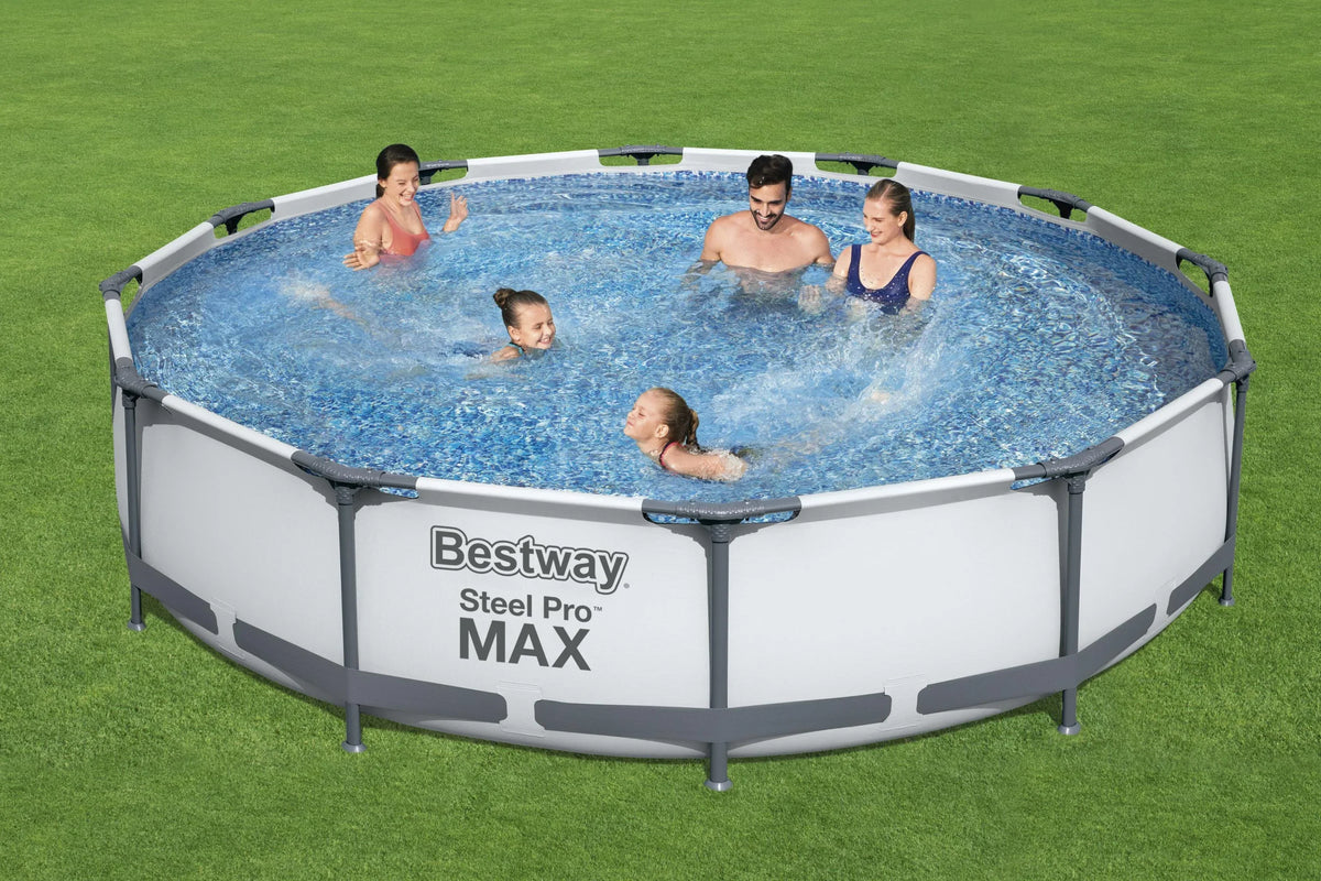 Nouveauté 2026 – Piscine hors sol ronde Bestway Steel Pro MAX 10 pi x 30 po