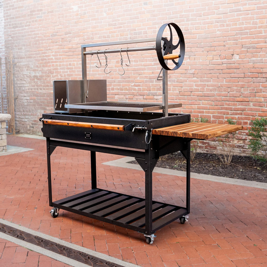 Nouveauté 2026 – Barbecue argentin Santa Maria Backyard Discovery, à bois et charbon de bois, en acier