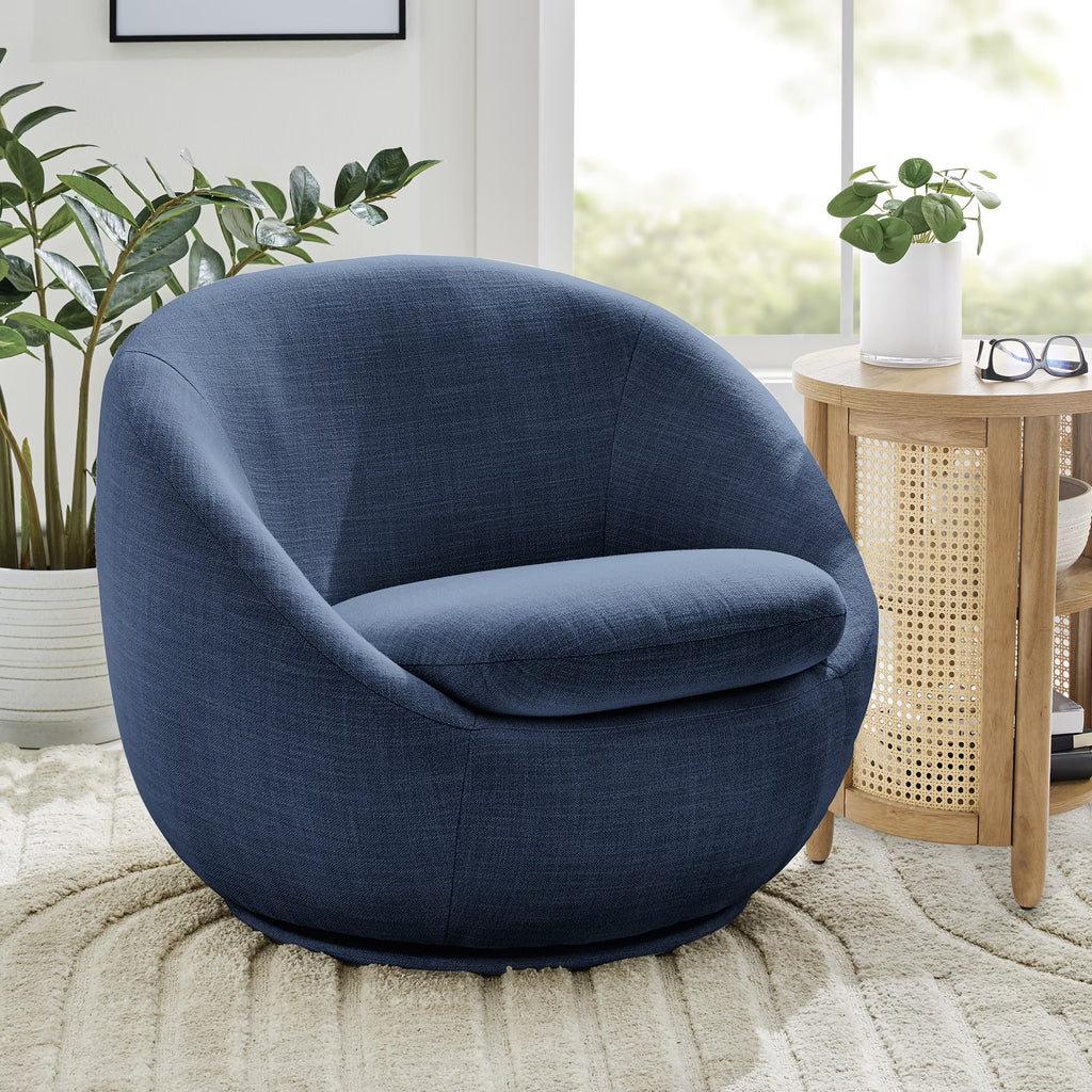Nouveauté 2026 – Fauteuil pivotant Mira de Better Homes & Gardens , en peau de mouton retournée crème