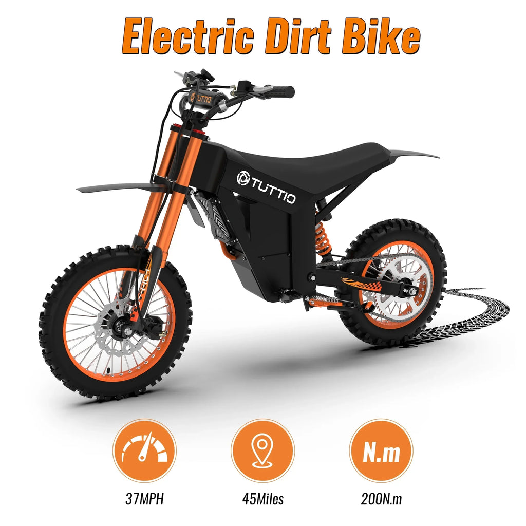 Nouveauté 2026 – Moto tout-terrain électrique TUTTIO Soleil01 pour adultes , moteur 48 V 21 Ah 200 N.m, 2000 W, vitesse maximale 60 km/h, autonomie maximale 72 km