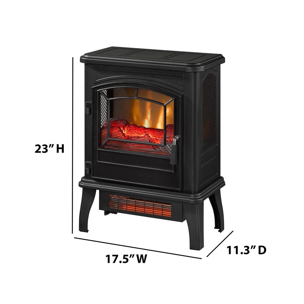 Nouveauté 2026 – Poêle électrique infrarouge à quartz ClassicFlame 17,5" W, bleu insigne