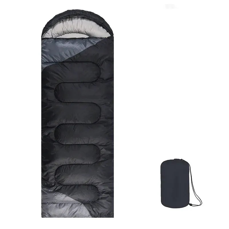 Black & Gray Adult Sleeping Bag