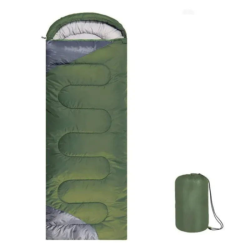 Green & Gray Adult Sleeping Bag