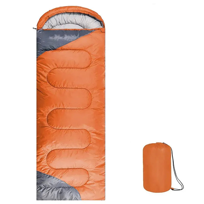 Orange & Gray Adult Sleeping Bag