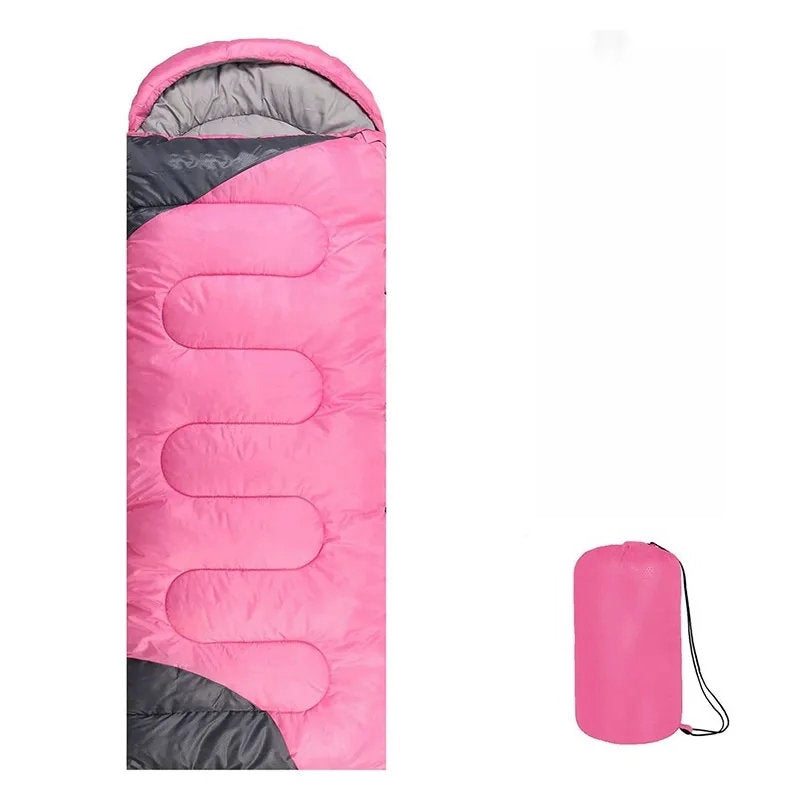 Pink & Gray Adult Sleeping Bag