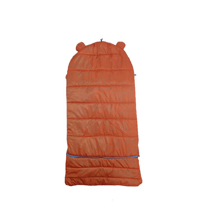 Orange Kids Envelope Sleeping Bag – Four-Season Outdoor Camping
