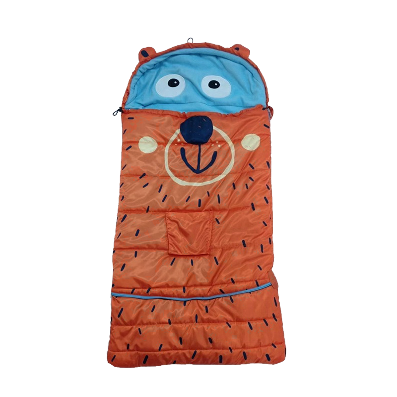 Orange Kids Envelope Sleeping Bag – Four-Season Outdoor Camping